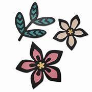 Sizzix - Thinlits - Intricate African Florals - 660498
