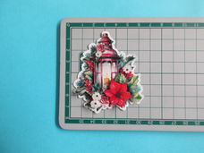 ky416 KERST Yvonne / bloemen / lantaarn