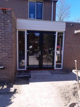 Terrasdeuren kunststof vakverdeling borstwering . Vele mogelijkheden - 7