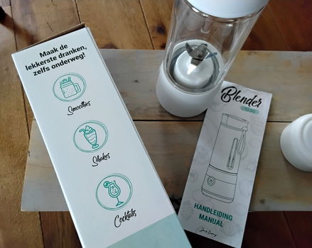 Jens Living - Blender to go (nieuw) - smoothies, shakes, cocktails - 400 ml - 5