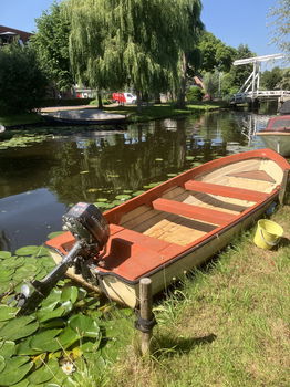 Werfgebouwde Noorse sloep met Mariner 4pk - 1