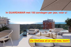 Uw eigen mooie nieuwe Appartement in GUARDAMAR DEL SEGURA met zeezicht en eigen parking