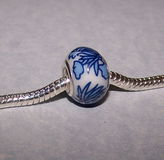 Delfts blauwe bead, Pandora stijl