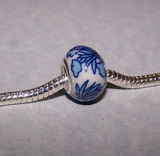 Delfts blauwe bead, Pandora stijl