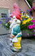 Vintage keramieken tuinkabouter met aambeeld en hamer - smit - smederij - 3 - Thumbnail