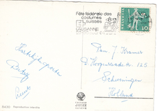 souvenier de Lausanne Ouchy zwitserland 1001