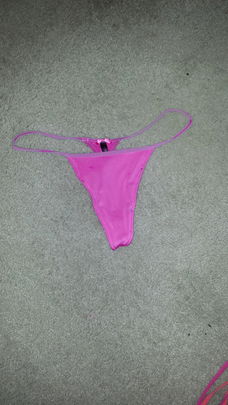 Roze string maat S