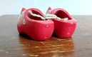 Houten mini klompen - klompjes - rood - rode - 6 - Thumbnail
