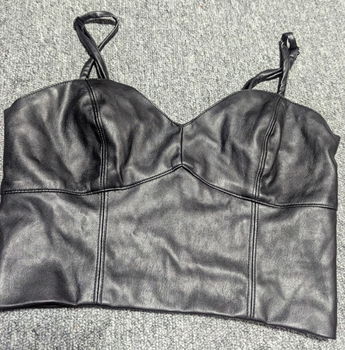 Leren topjes maat S - 5