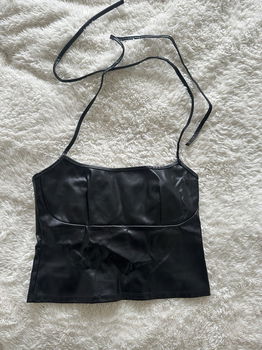 Leren topjes maat S - 6