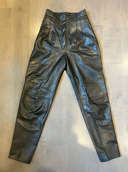 Leren leggings maat S - 2