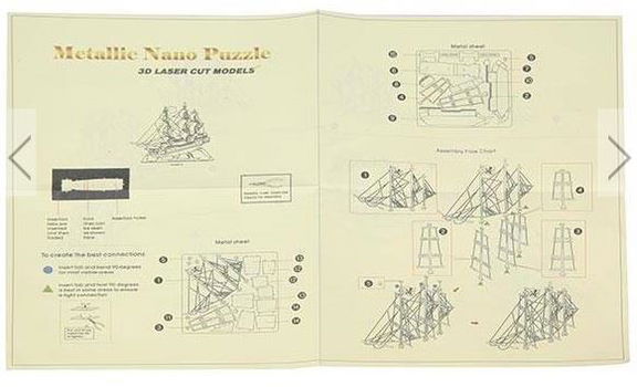 Metalen bouwpakket Ford vintage 3D Laser Cut - 2