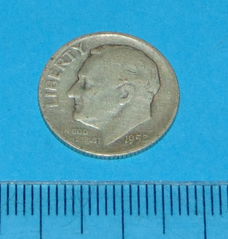 Verenigde Staten - 10 cent 1952S - zilver