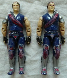 Actiefiguren G.I.JOE / COBRA, Xamot & Tomax (v1), Crimson Guard Commande, Series 4, Hasbro, 1985.(1)