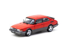 Saab 900 Turbo Red with Tarmac Cards 1:64 Tarmac 110