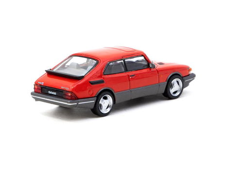 Saab 900 Turbo Red with Tarmac Cards 1:64 Tarmac 110 - 1
