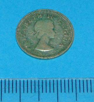 Zuid-Afrika - threepence 1957 - zilver - 1