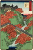 Tsūten brug, Tōfukuji tempel te Kyōto, Hiroshige II -1859