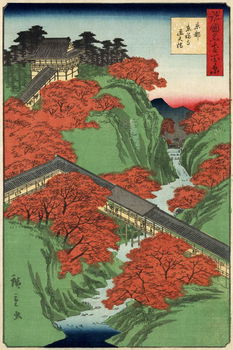 Tsūten brug, Tōfukuji tempel te Kyōto, Hiroshige II -1859 - 0