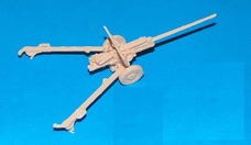 Sovjet Zis-2 anti-tank kanon - 3D=print in diverse schalen