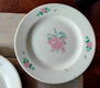 3 vintage borden met rozen - broodborden - ontbijtborden - 1 - Thumbnail