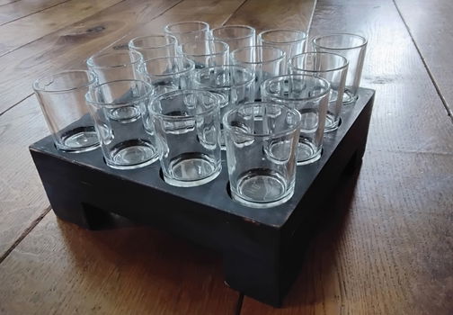 Kaarsenblok waxinelichtjes (of bloemvaasjes - shotglaasjes) - 2
