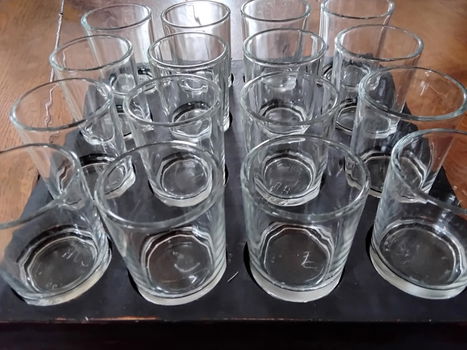 Kaarsenblok waxinelichtjes (of bloemvaasjes - shotglaasjes) - 6