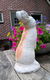Beeld van een haas / konijn - beton - betonnen - tuinbeeld - 7 - Thumbnail