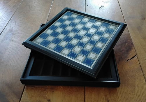 Schaakbord met vakjes voor schaakstukken - zonder schaakstukken! - 2