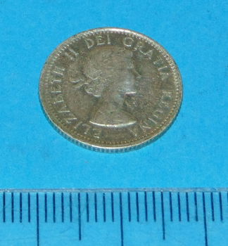 Canada - 10 cent 1953 - met schouderbandje - zilver - 1