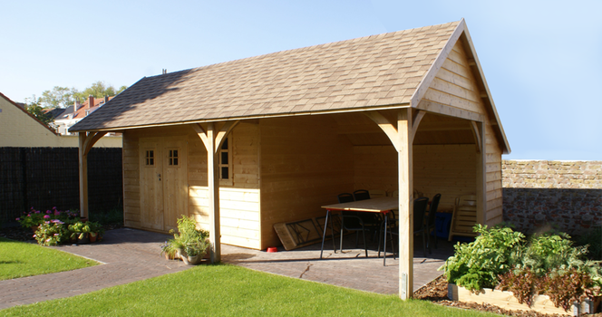 Landelijk tuinhuis LODGE in diverse standaard maten - 3