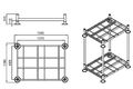 Stapelrek Eurorack Enkel 1370x1000 mm Laadvermogen 1.500 kg - 2 - Thumbnail