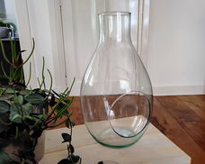 Glazen vaas voor terrarium - glas - ook leuk voor decoupage