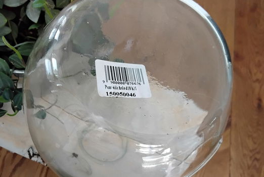 Glazen vaas voor terrarium - glas - ook leuk voor decoupage - 3