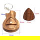 houten gitaarvormig opbergbox voor/met plectrum aan sleutelhanger - nieuw - 6 - Thumbnail