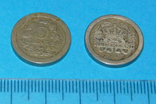 Nederland - ronde stuiver 1907 - F/ZF