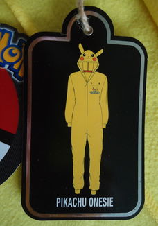 Nieuwe felgele onesie van Pikachu (Pokémon) - maat: XL/XXL.