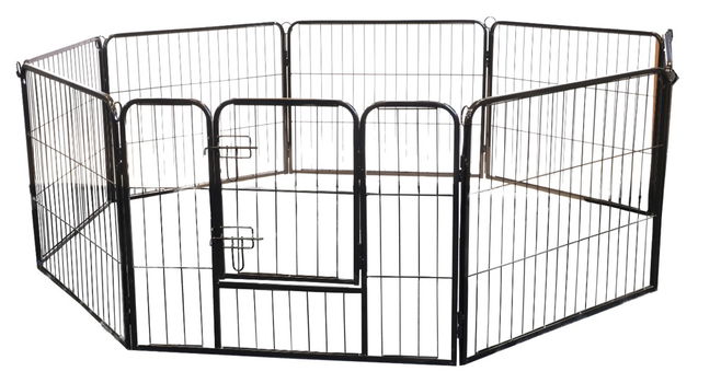 Puppyren Robuust 8Delig Zwart Large 79x95cm - 0
