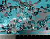 Plak bail voor steen, zilverkleurig, 14mm - 0 - Thumbnail