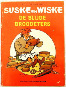 Strip Boek, Suske en Wiske, De Blijde Broodeters, Reclame uitgave: Puratos, 1982.(Nr.1)