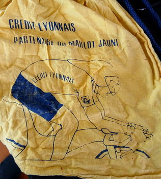 Rugtasje - wielrennen - gele trui - tour de France - Credit Lyonnais - 3