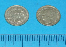 Nederland - dubbeltje 1937 - zilver