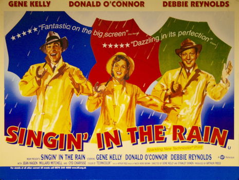 Singin' in the Rain filmposter - 1952 - overdruk - 0