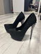 Luxe Hoge Donkere Stiletto hakken maat 38 - 0 - Thumbnail