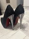 Luxe Hoge Donkere Stiletto hakken maat 38 - 1 - Thumbnail