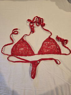 Wicked Weasel String Bikini Rood maat M