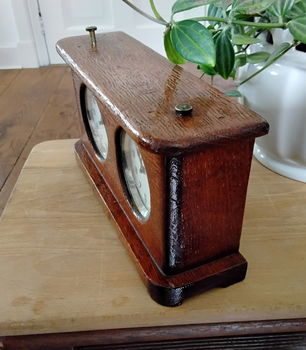 Oud schaakklokje van hout - 4