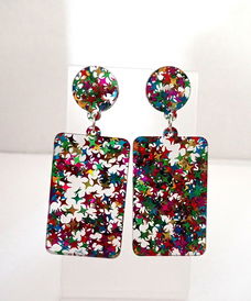 Superleuke confetti oorbellen