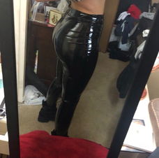 Lak broek maat M