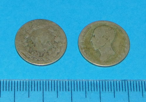 Nederland - kwartje 1849 - zilver - 0